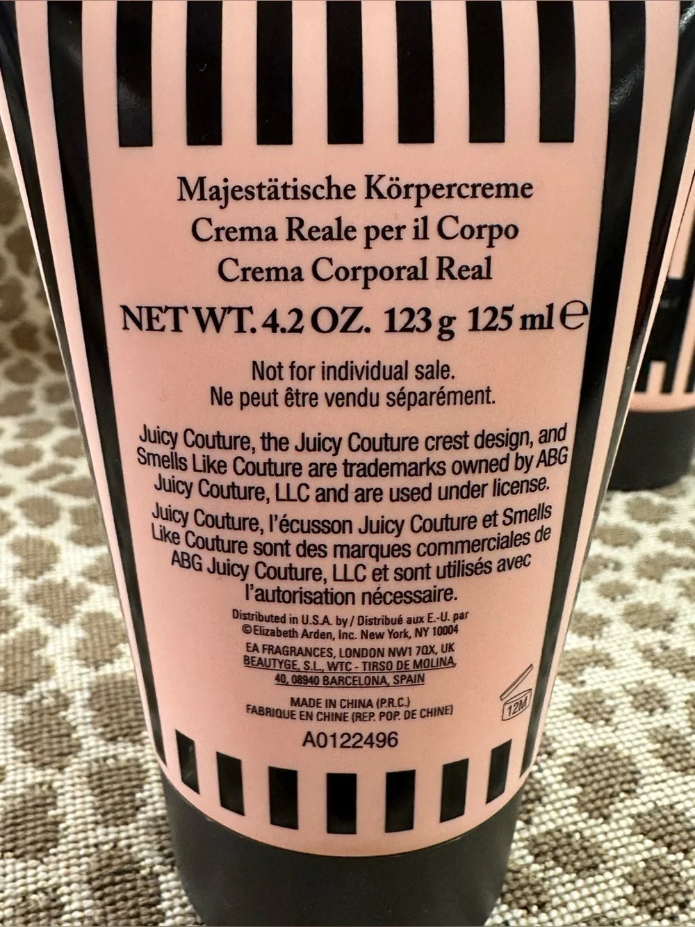Lot of 4 Juicy Couture Royal Body Crème Moisturizers~~4.2oz Each~New!